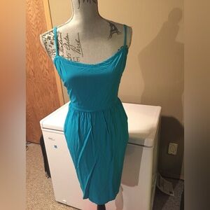 Teal dress really cute